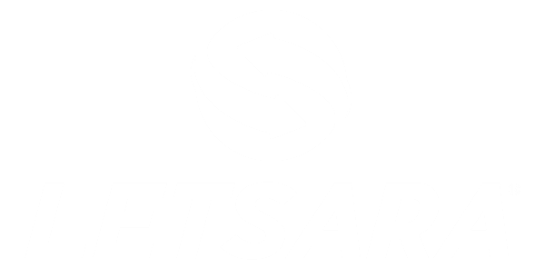 Ícone de um mundo em movimento, ao lado escrito Letsara